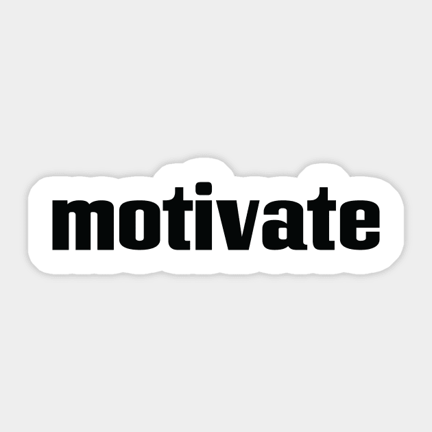 Motivate Sticker by ProjectX23Red